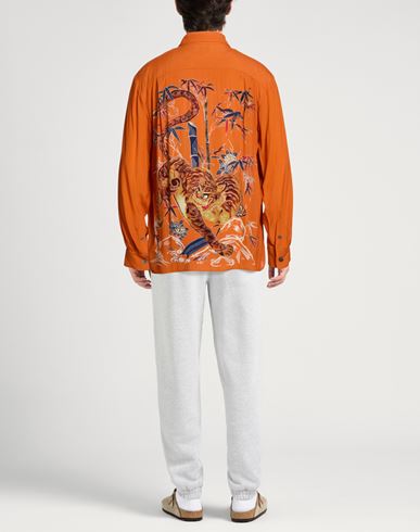 Man Shirt Orange Size M Viscose