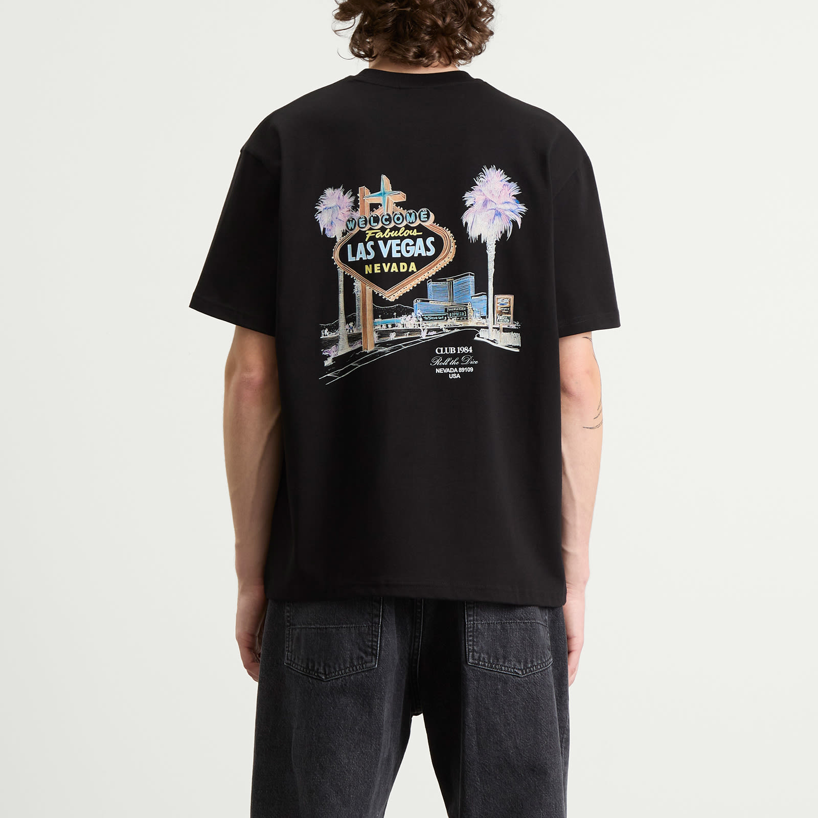 Men's Welcome To Vegas T-Shirt Black