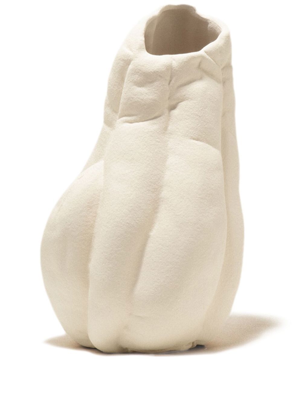 Fold B55 sculpted vase - White