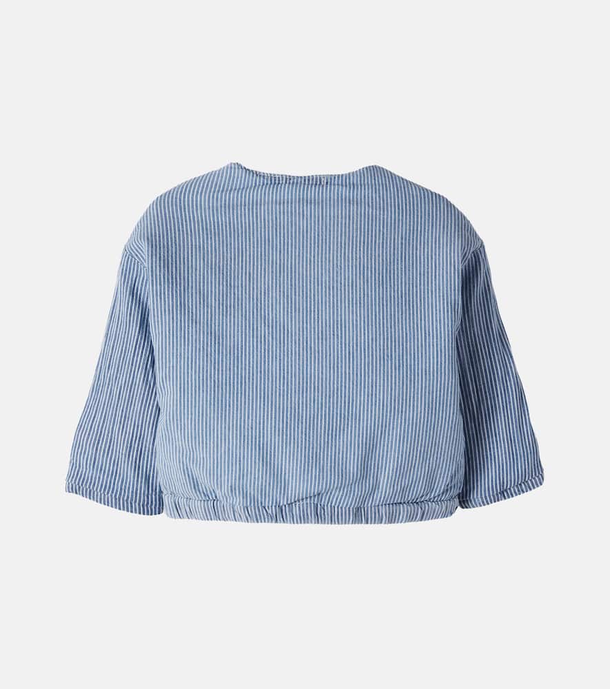 Baby Algaida striped denim jacket