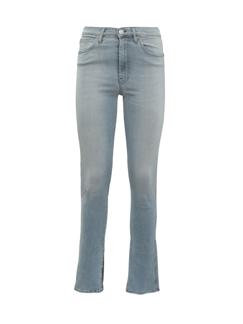 Blue Slim Mid Rise Jeans