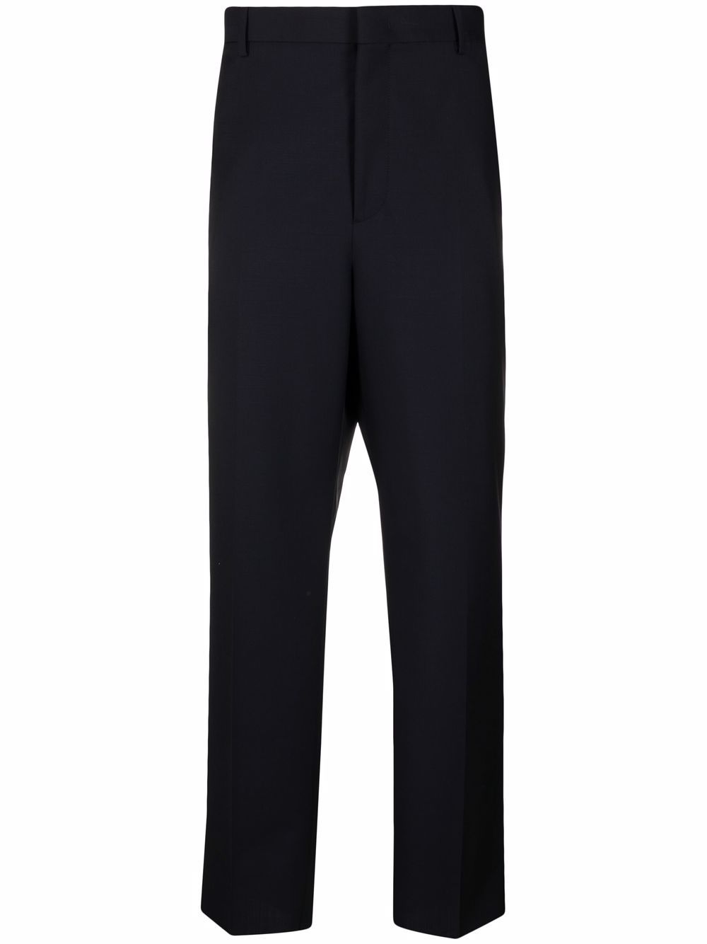 Straight-leg tailored trousers - Black