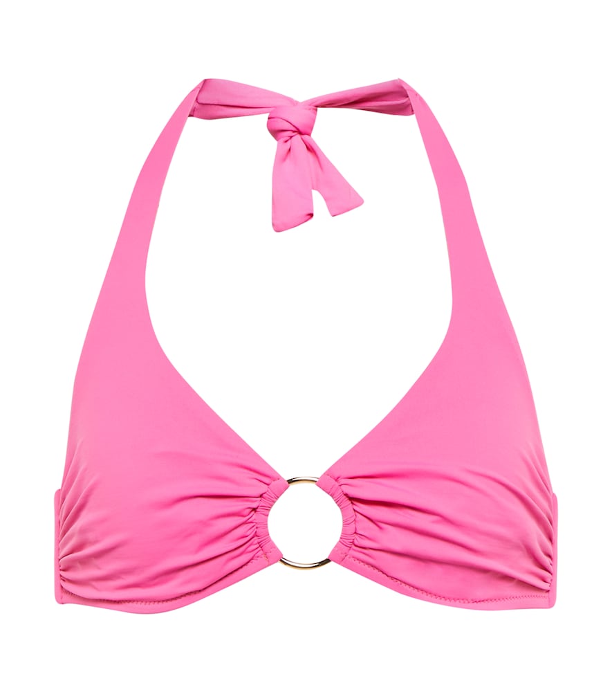 Exclusive to Mytheresa - Brussels halterneck bikini top