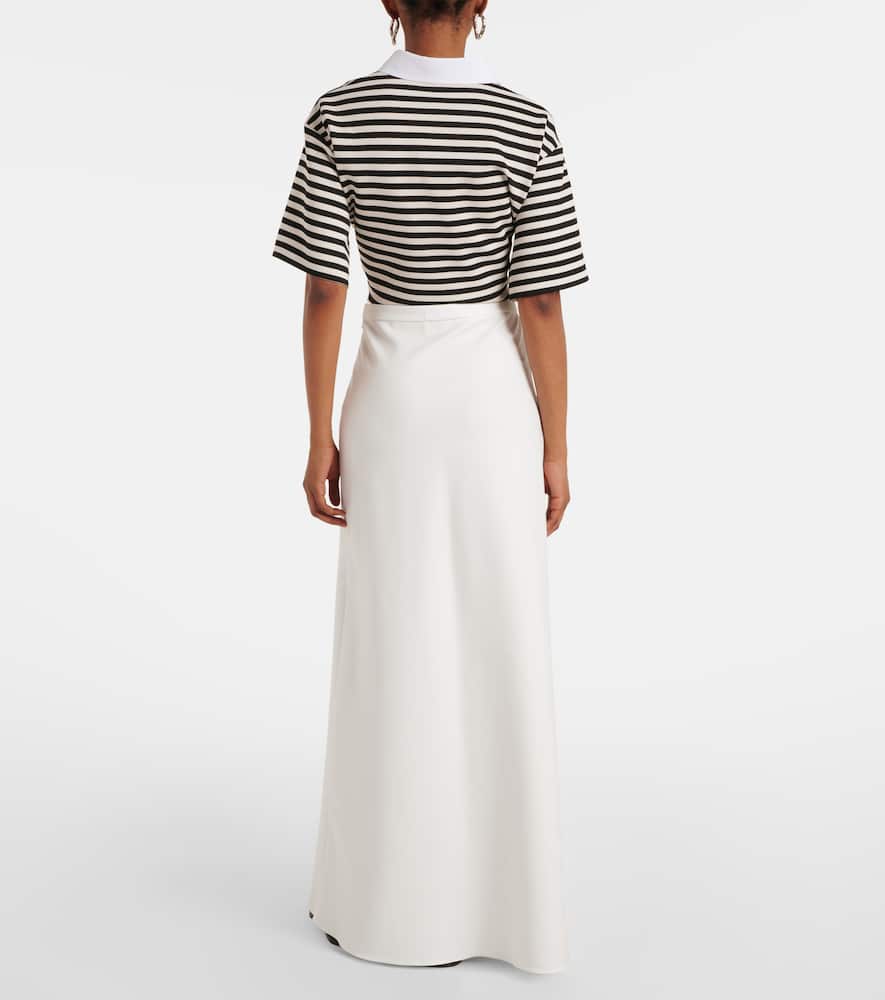 Vernice jersey maxi skirt