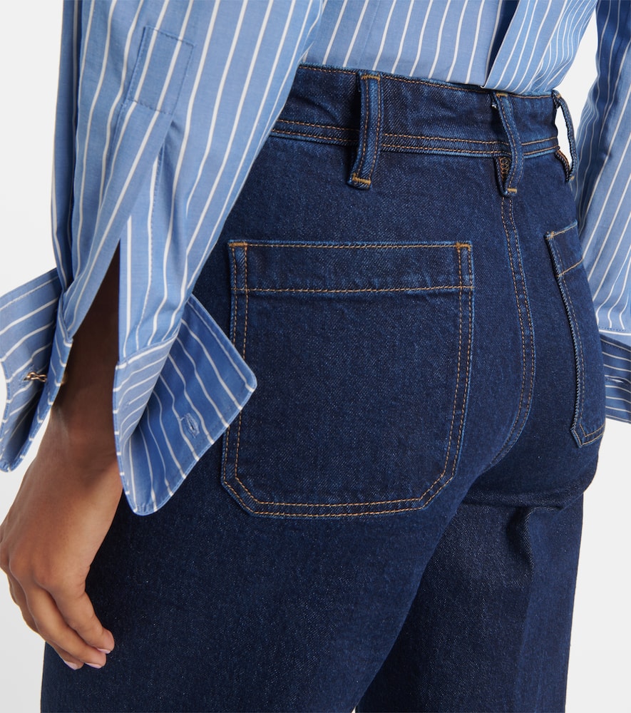 High-rise wide-leg jeans