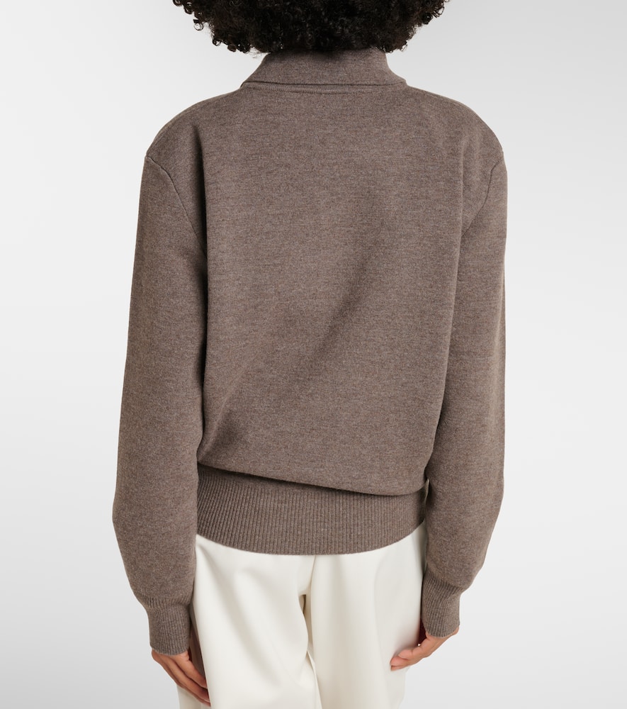 Róhe Wool and cashmere polo sweater