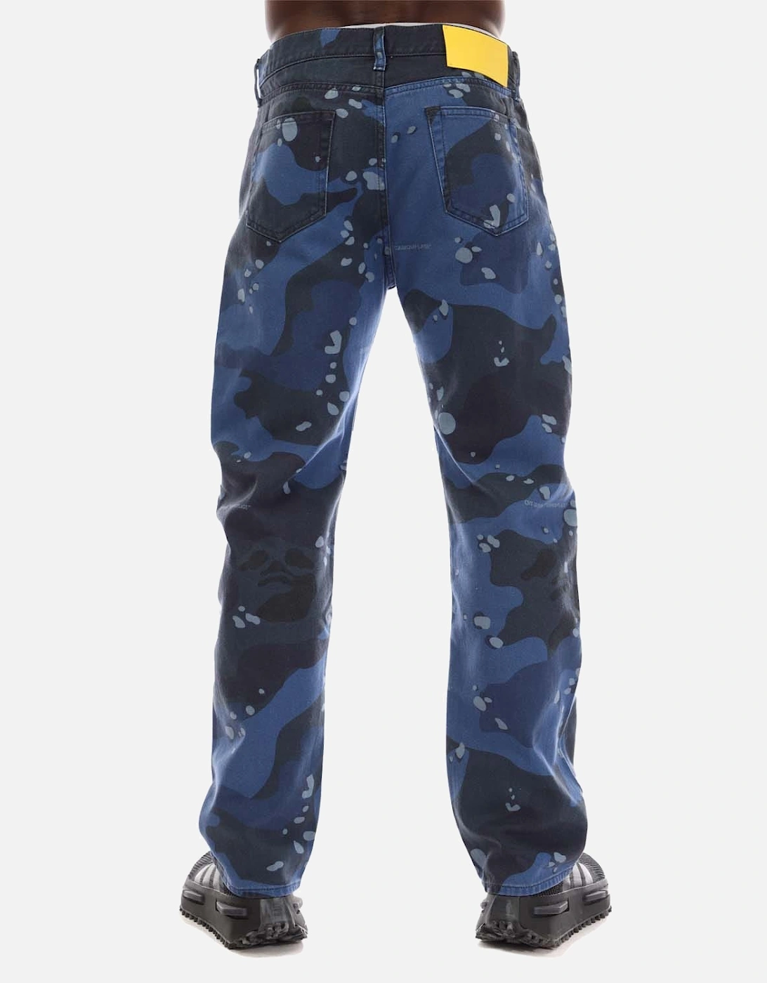 OFF-WHITE Men's Camo Skate Jeans - Blue - Size: 31/32