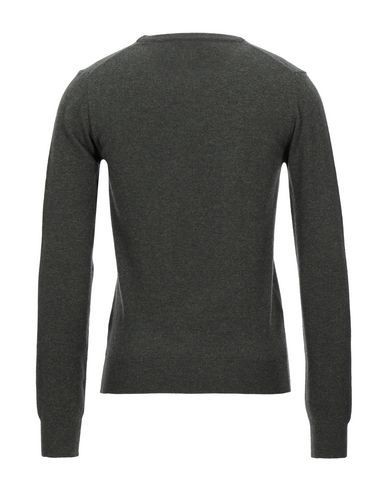 Brooksfield Man Sweater Military green Size 38 Virgin Wool