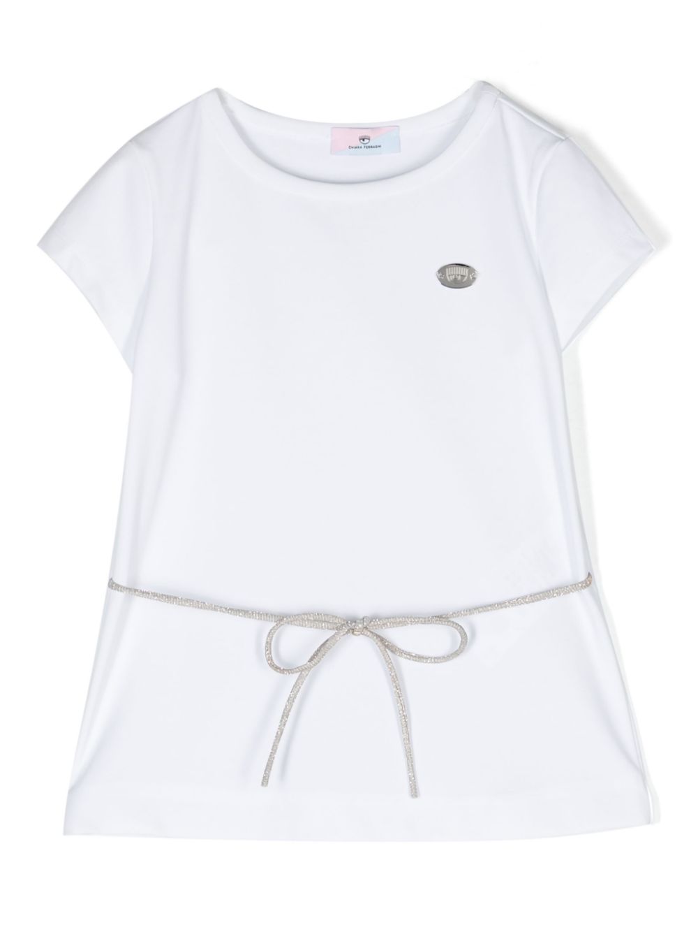 Logo-plaque cotton T-shirt - White