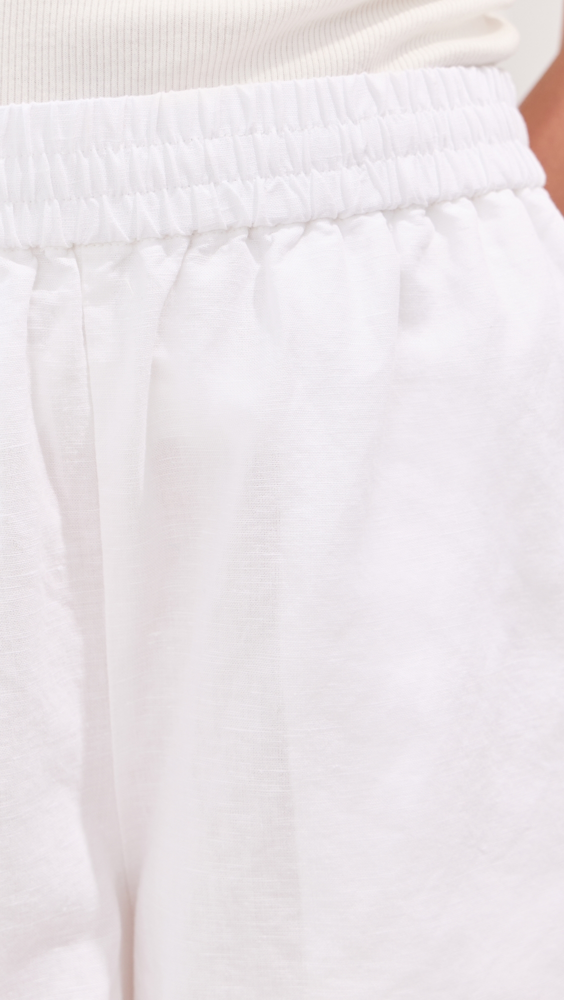 Estelle Linen Shorts White