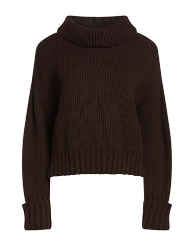 Woman Turtleneck Brown Size 4 Acrylic, Wool, Alpaca wool, Viscose, Polyester