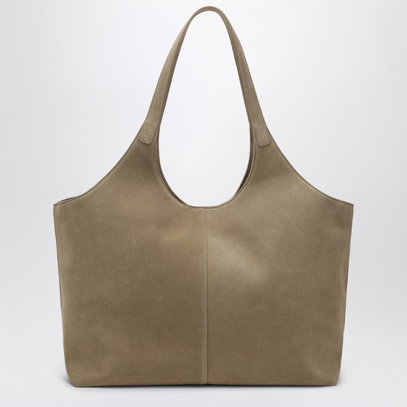 에스더 에크메 Cabas Supple XL Bag In Sand-coloured Suede