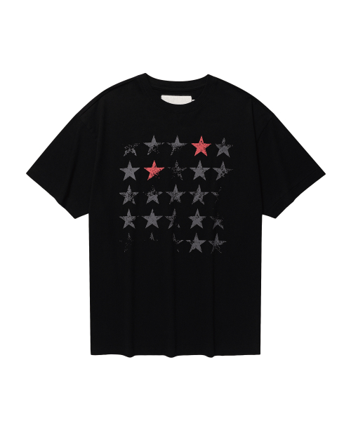 FADED STAR TEE BLACK