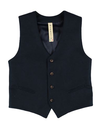 Kid Boy Tailored Vest Navy Size 14 Polyester, Viscose, Elastane
