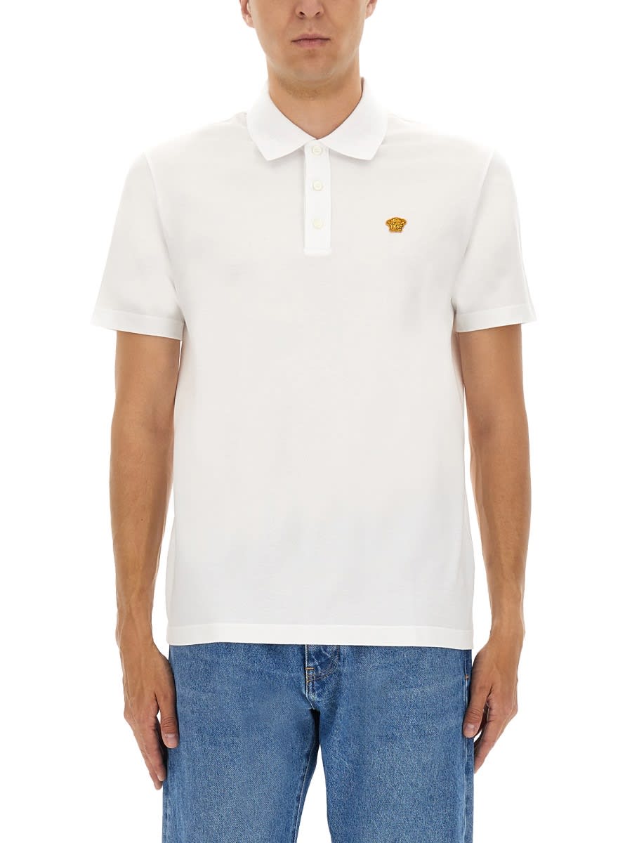 Piquet Polo Shirt With Embroidery