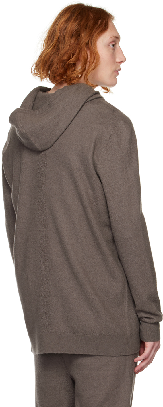 Gray zip-up hoodie