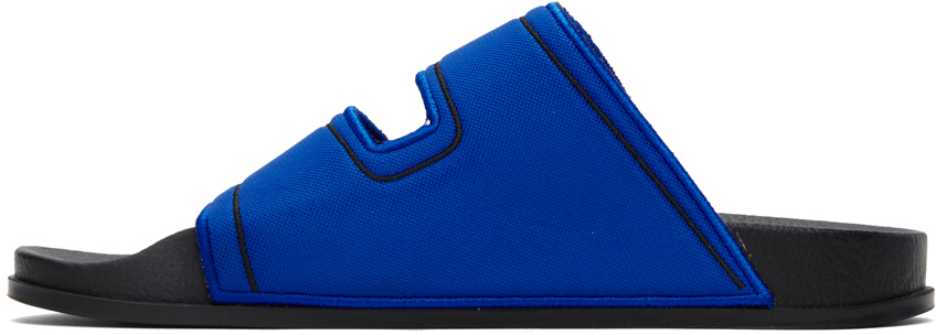 Marni Blue Trompe L'ail Slides
