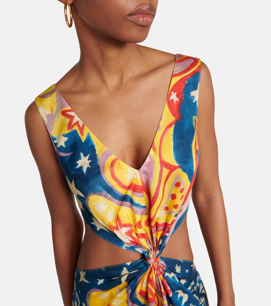 Printed midi dress