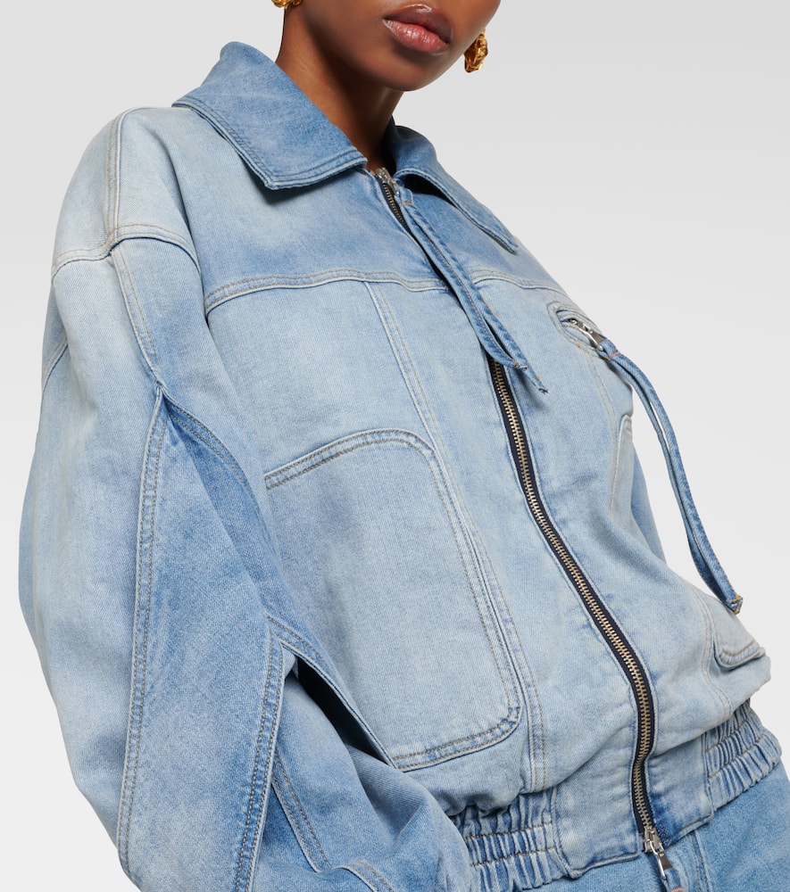 Denim bomber jacket