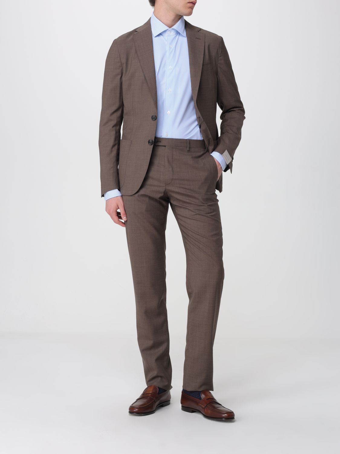 Suit Men color Brown