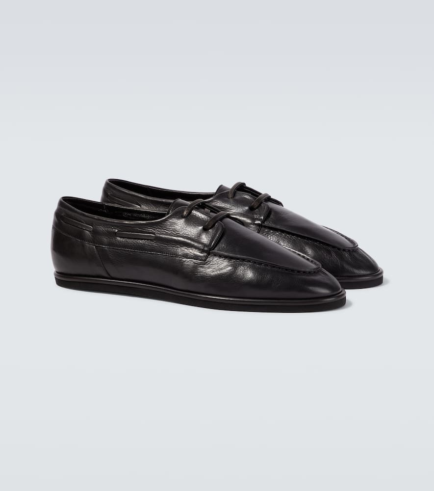 Leather Derby shoes