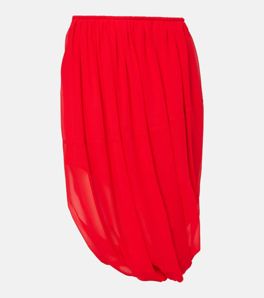 Chiffon midi skirt