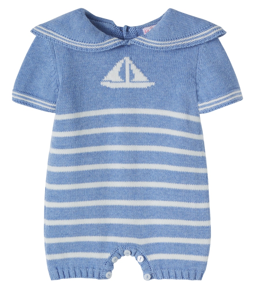 Baby Adrin knitted cotton playsuit