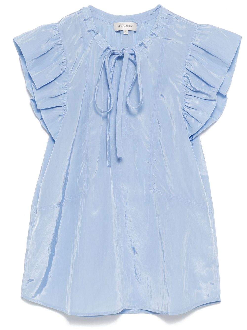 Lace-up top - Blue
