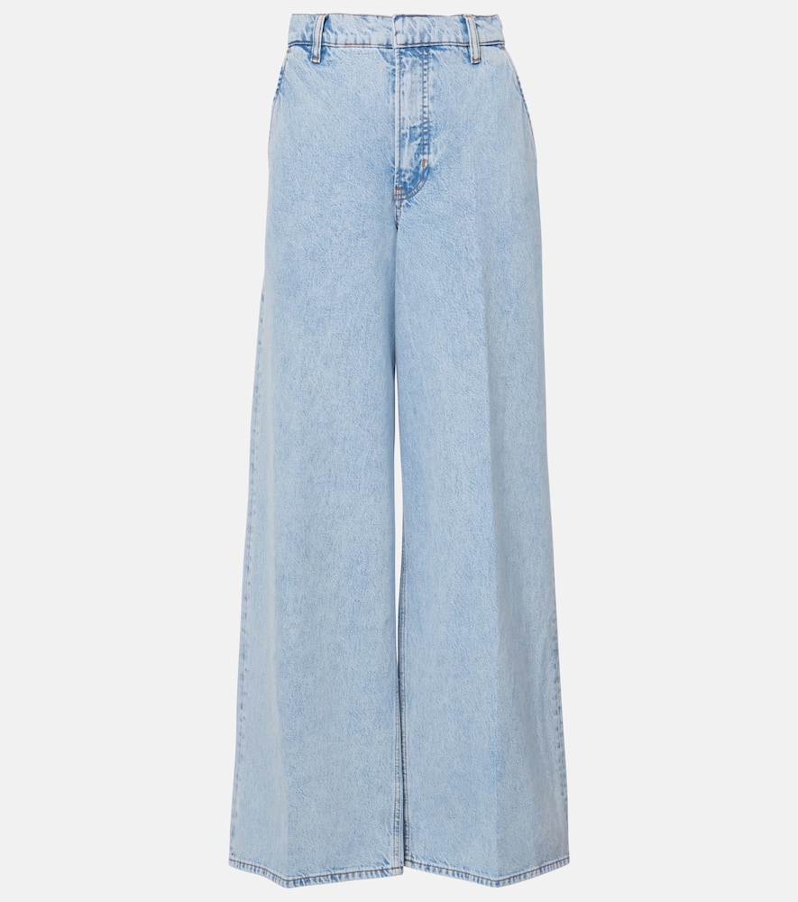 High-rise wide-leg jeans