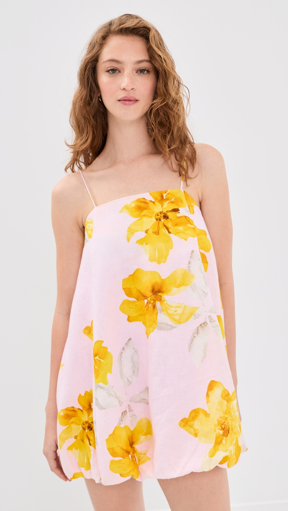 Francine Bubble Mini Dress Pink Yellow