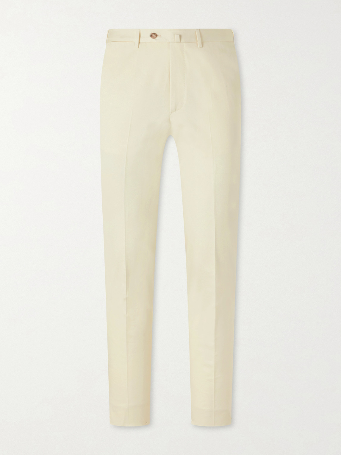 Tapered Cotton-Twill Suit Trousers