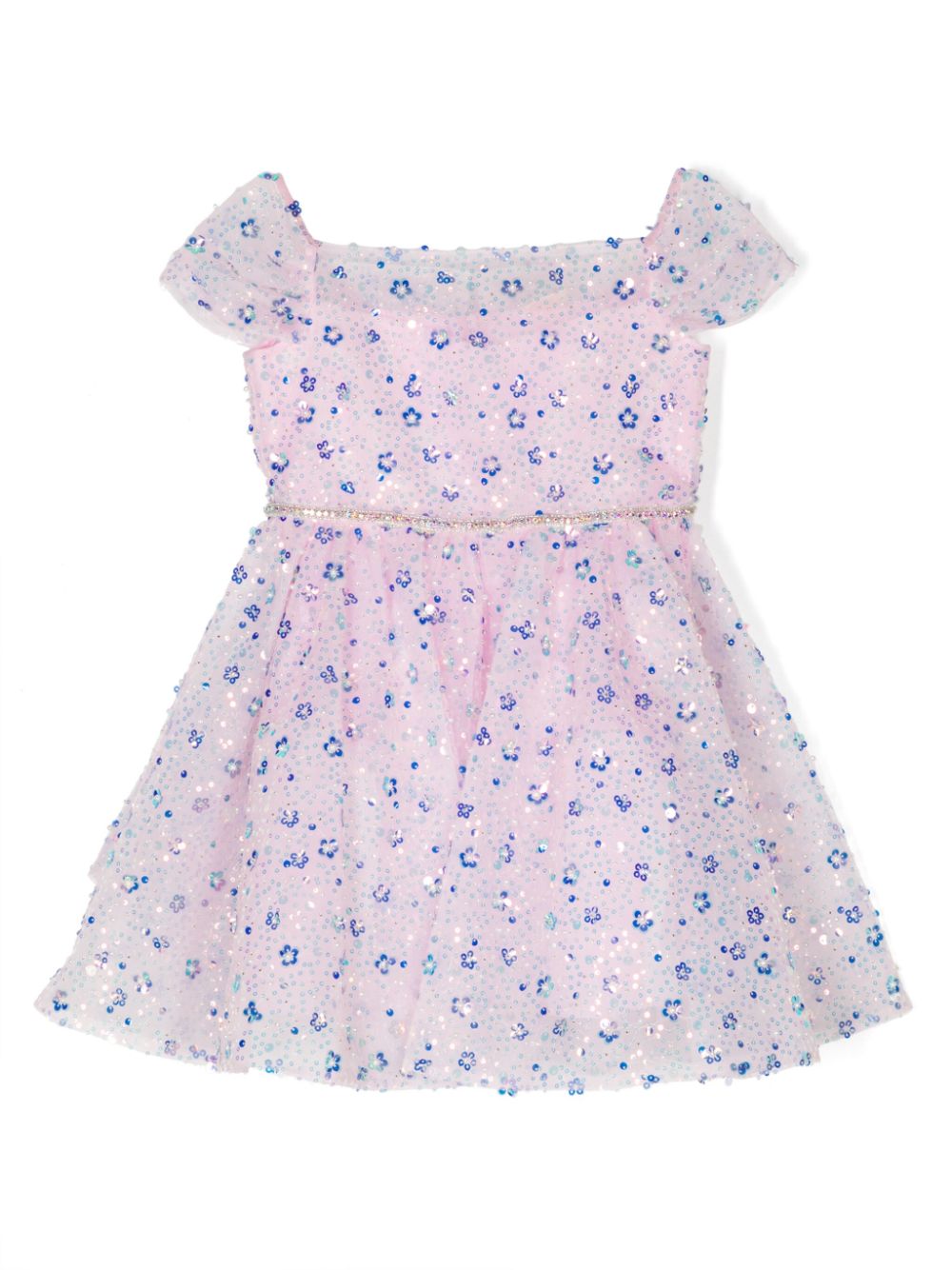 Fairy Princess embellished short dress - Purple