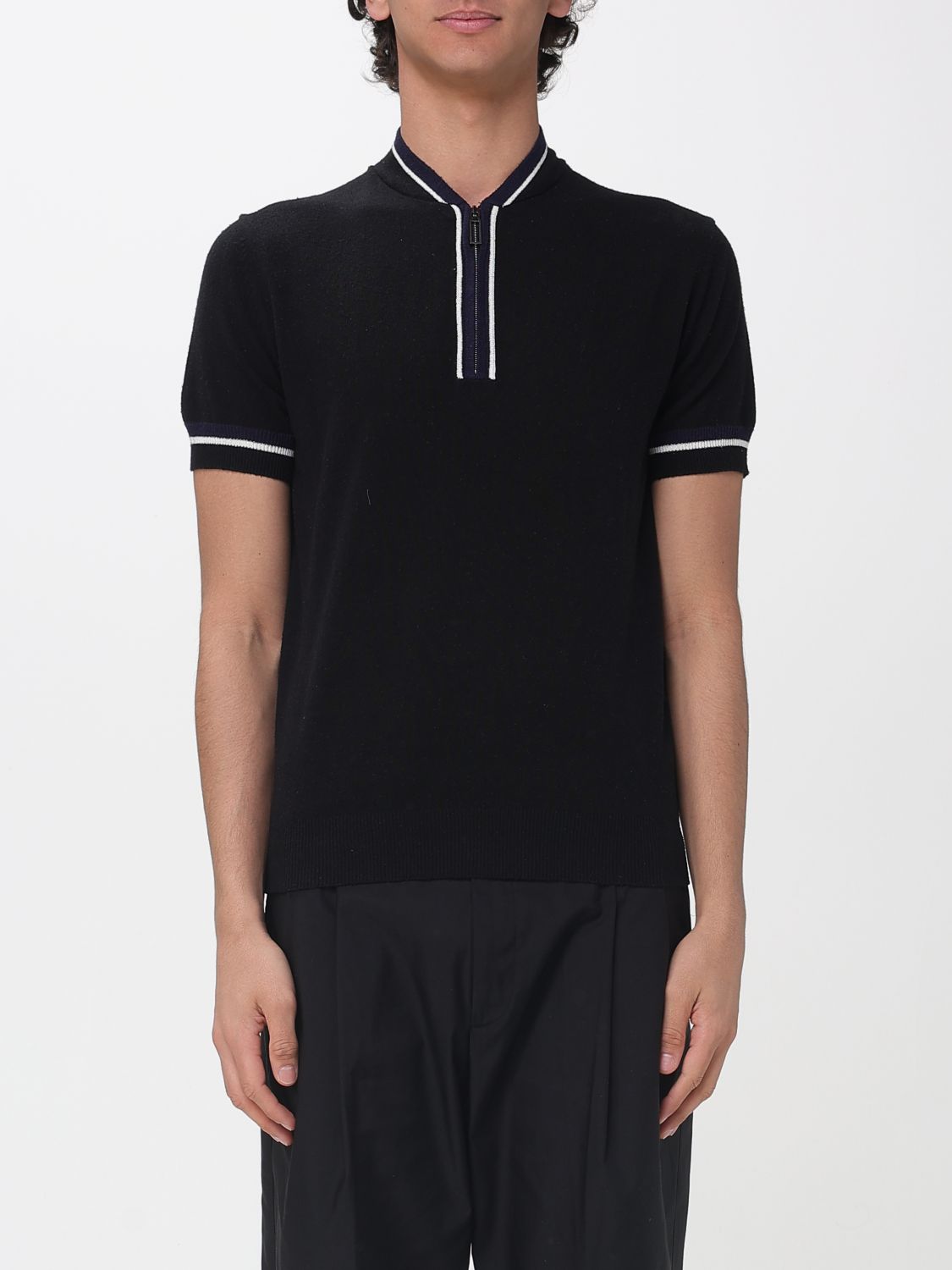 Polo Shirt Men color Black