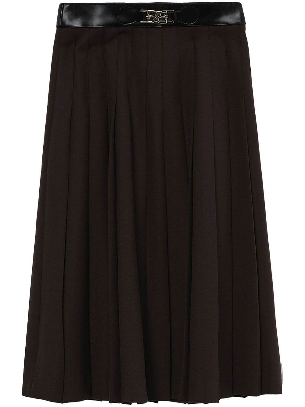 Pleated skirt - Brown