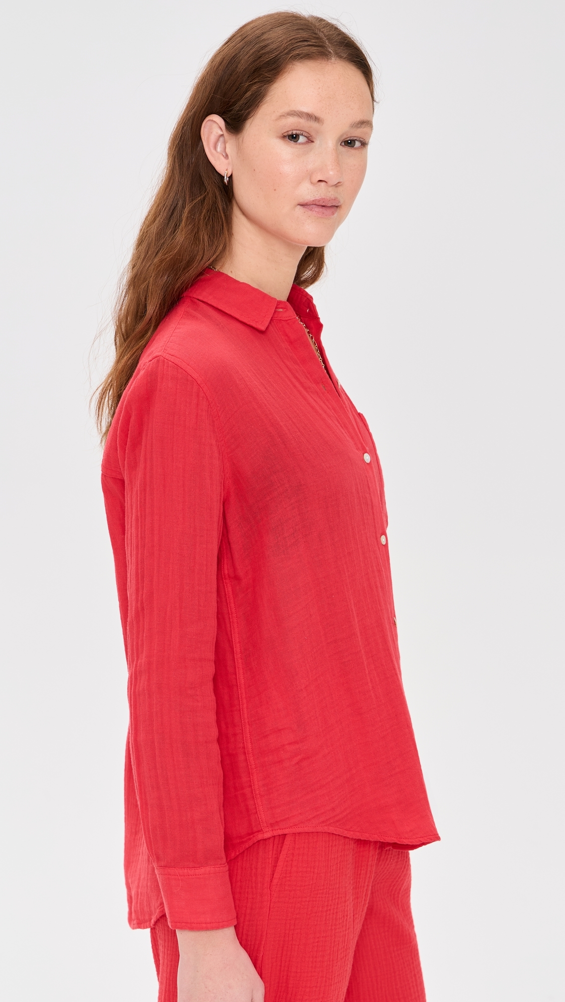 RAILS Ellis Shirt Cherry