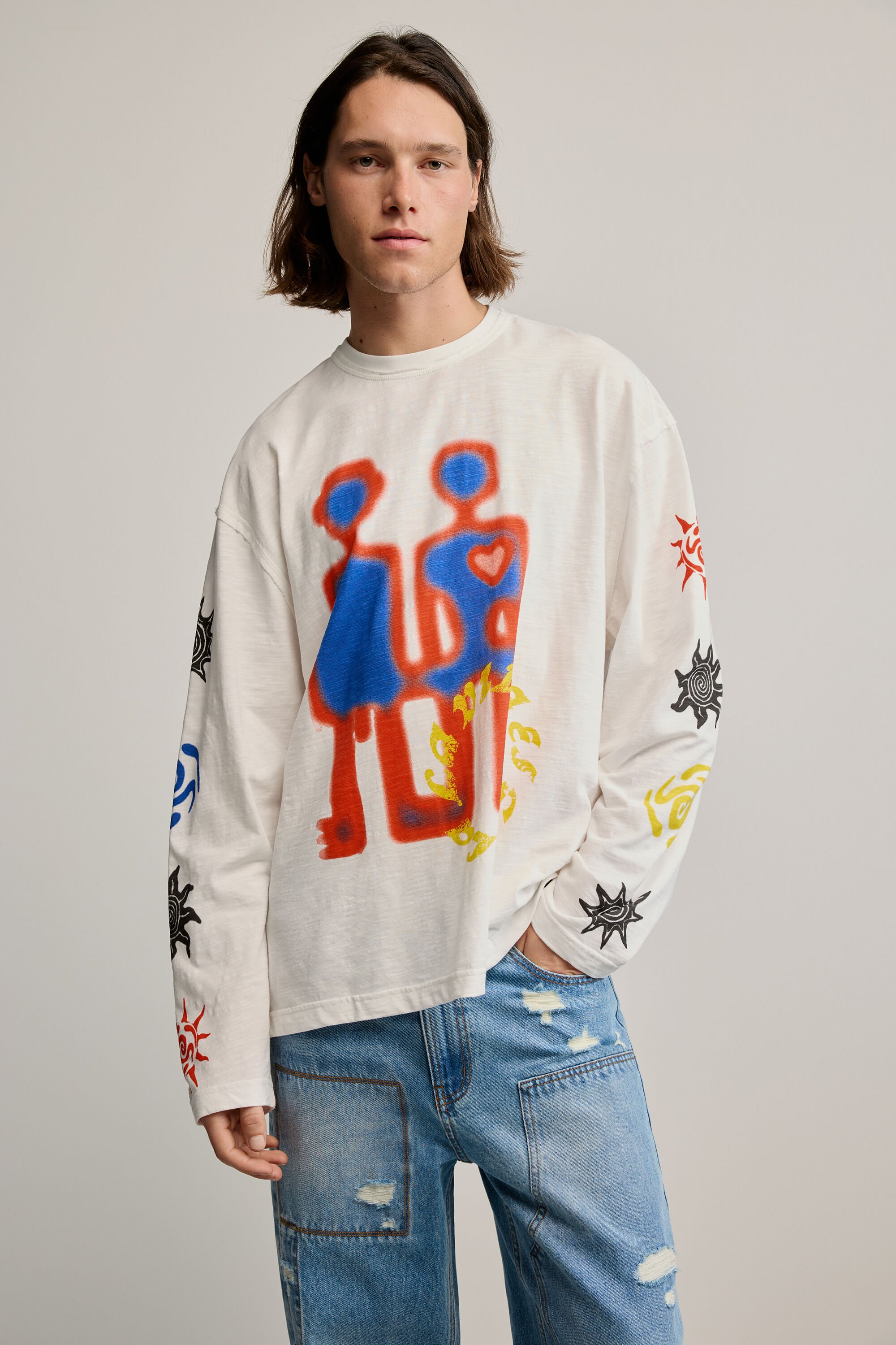 Printed cotton T-shirt