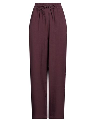 Woman Pants Chocolate brown Size M Recycled polyester