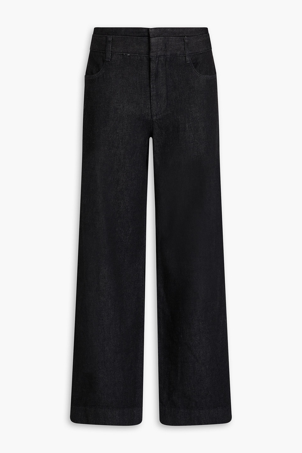 Mid-rise wide-leg jeans - Black - 26