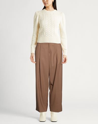 Woman Pants Light brown Size 31 Virgin Wool, Polyester, Elastane