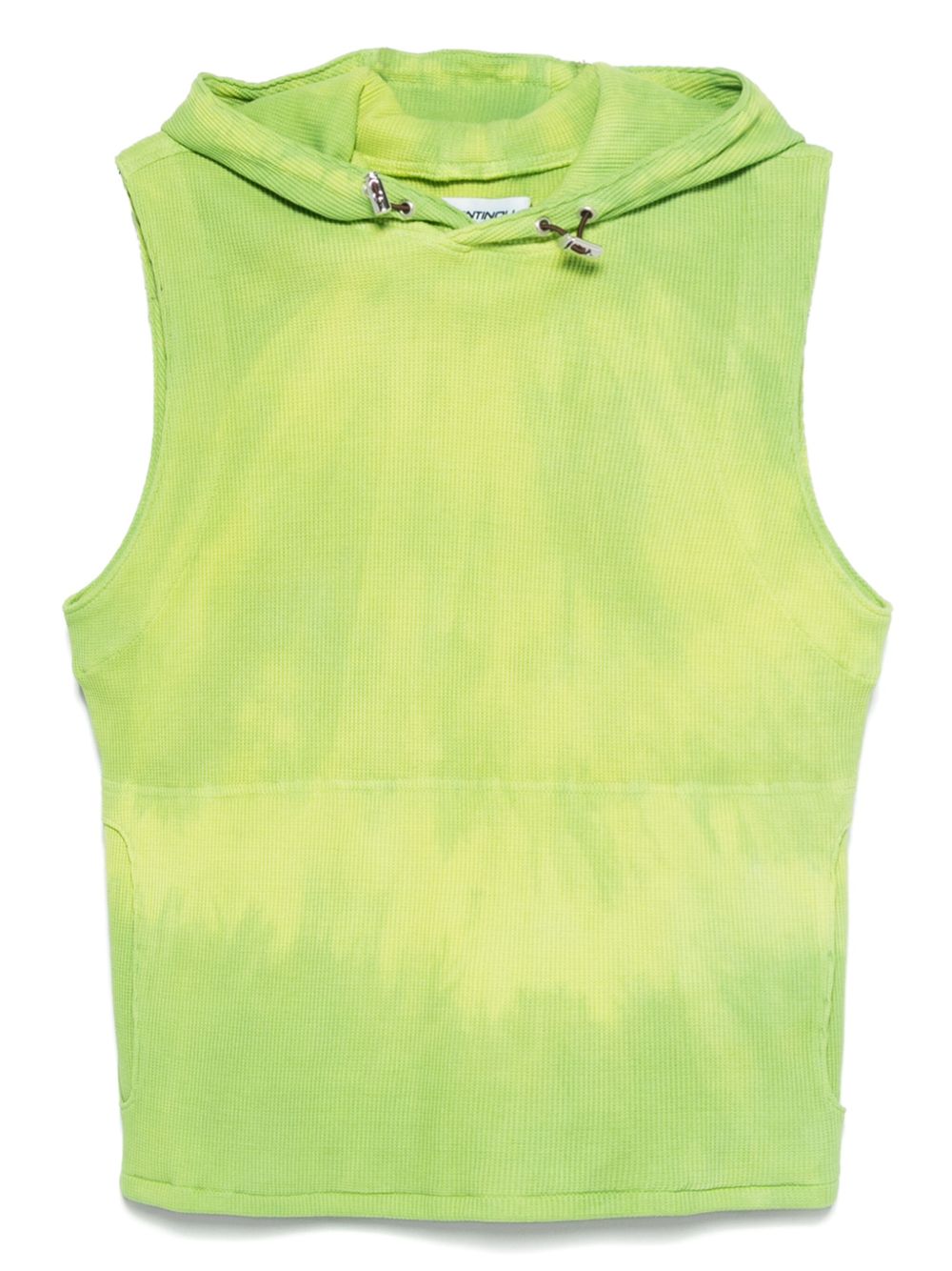 Charlie Constantinou waffle-jersey hoodie - Green