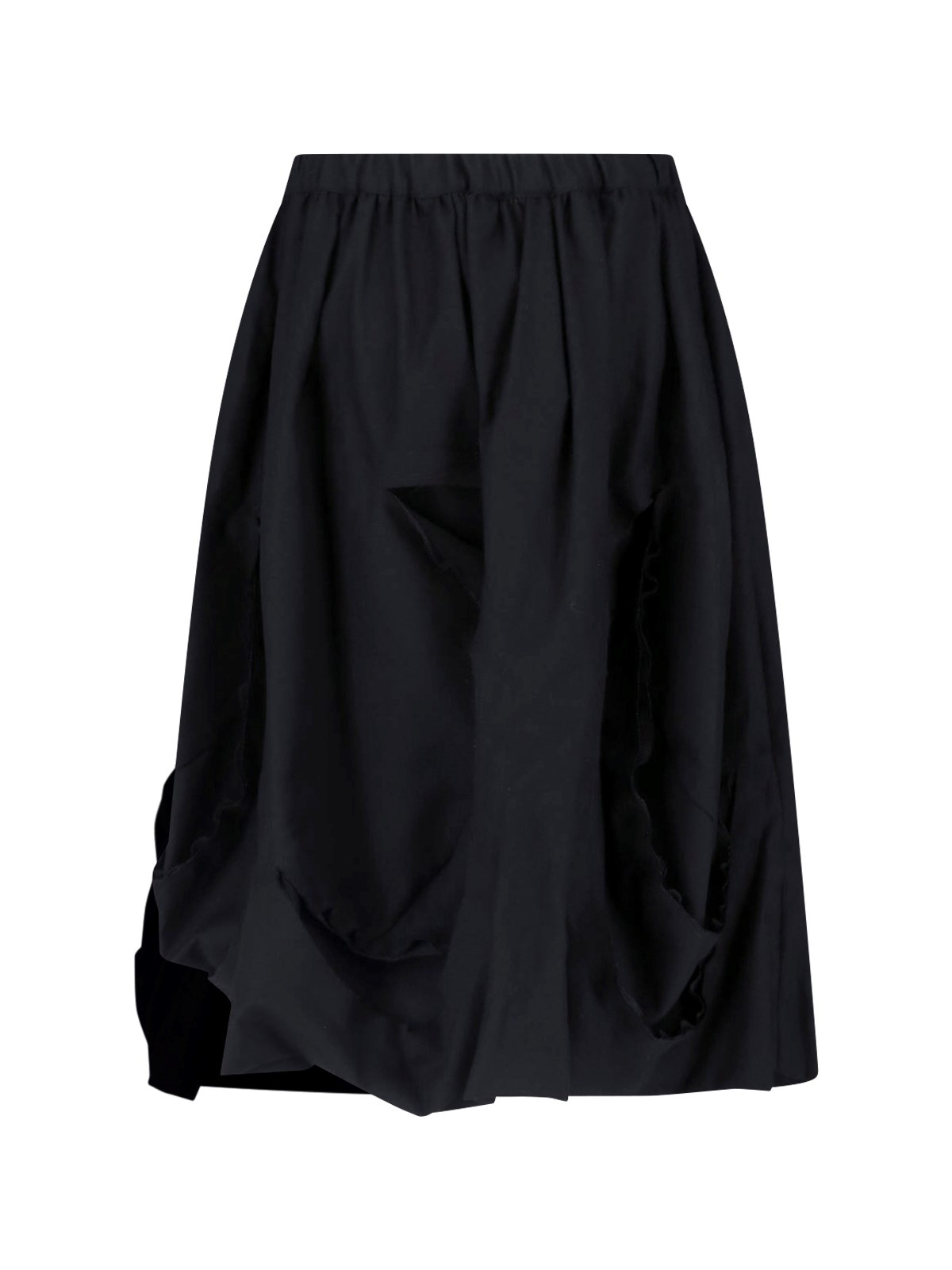 Gathered Midi Skirt