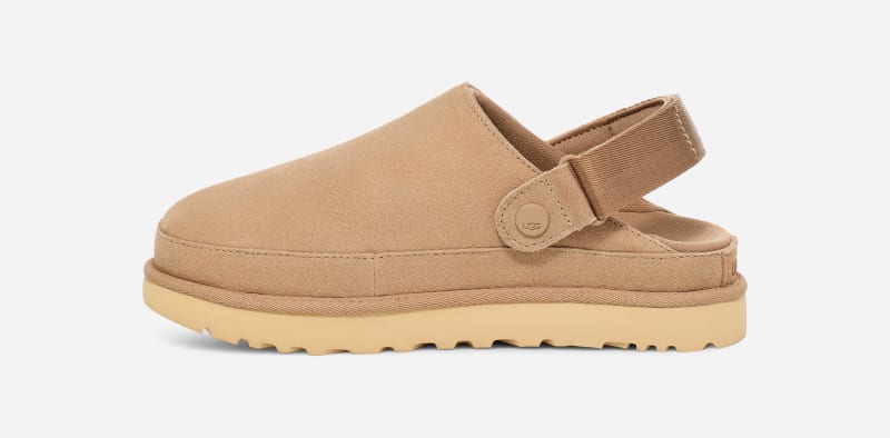 ® Women's Goldenstar Clog Suede Clogs in Sand