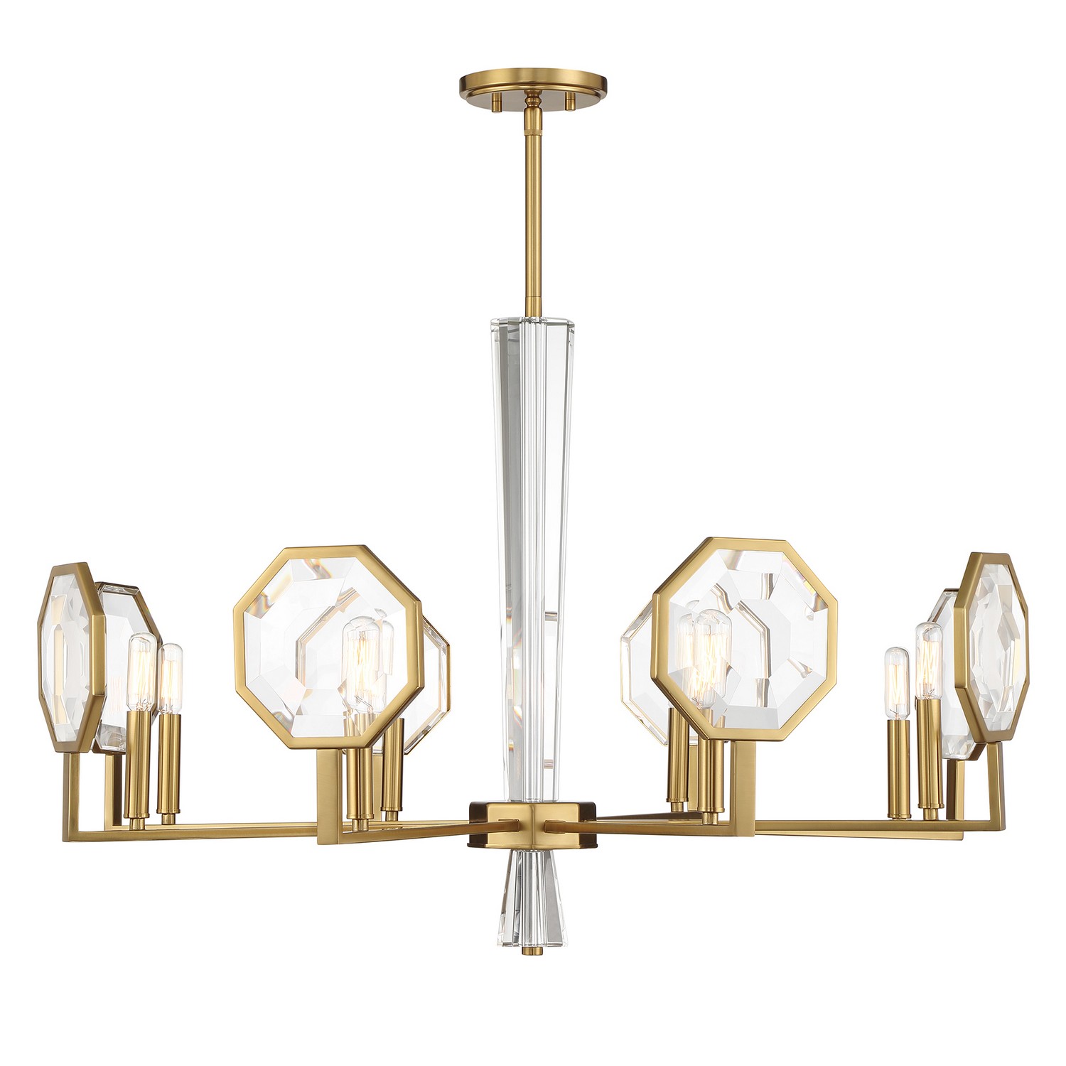 Leighton 8-Light Chandelier in Warm Bra