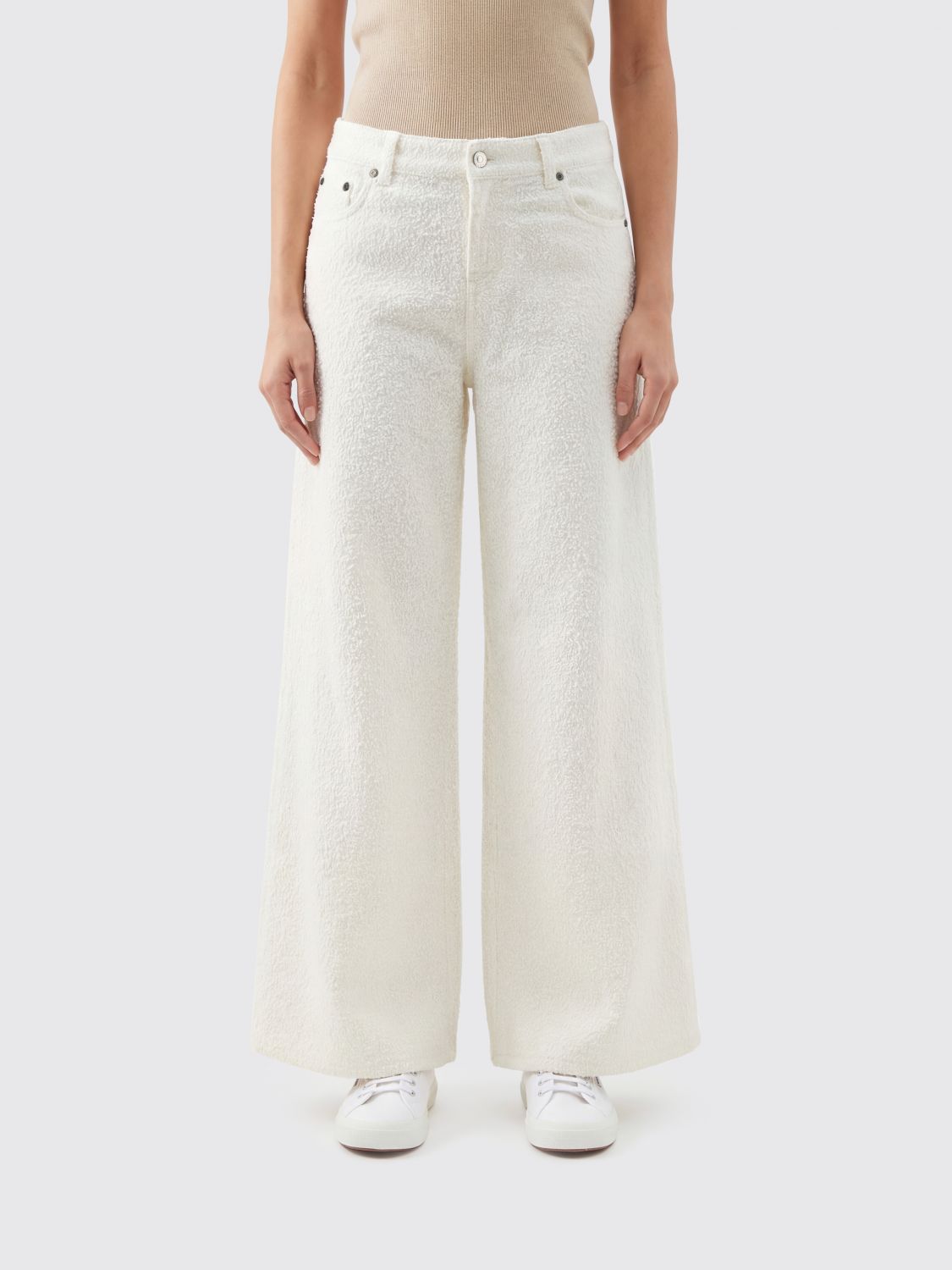 Jeans Woman color White