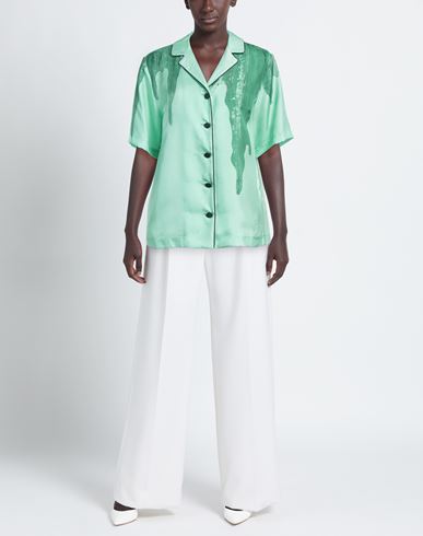 F. r.s. For Restless Sleepers Woman Shirt Light green Size M Silk