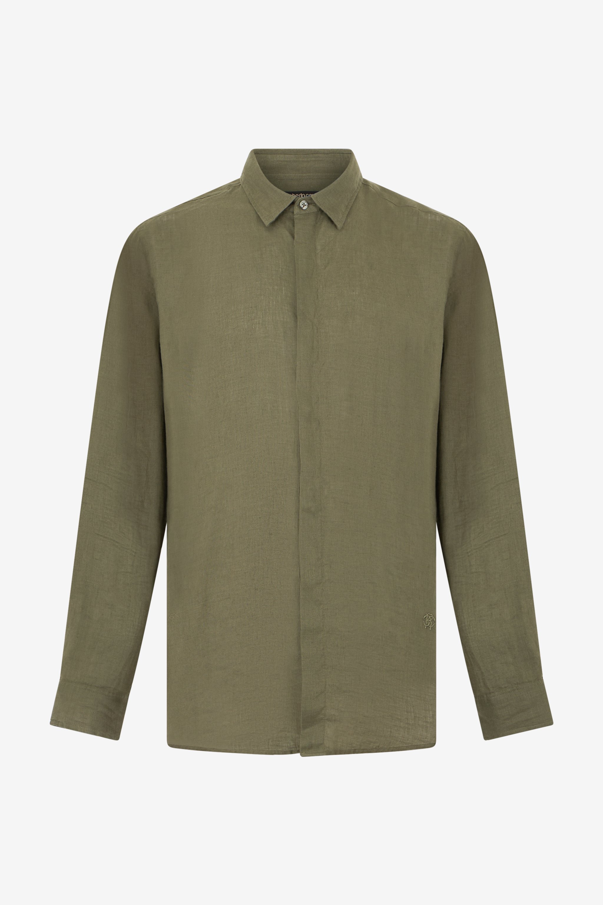 Military Green Linen Shirt