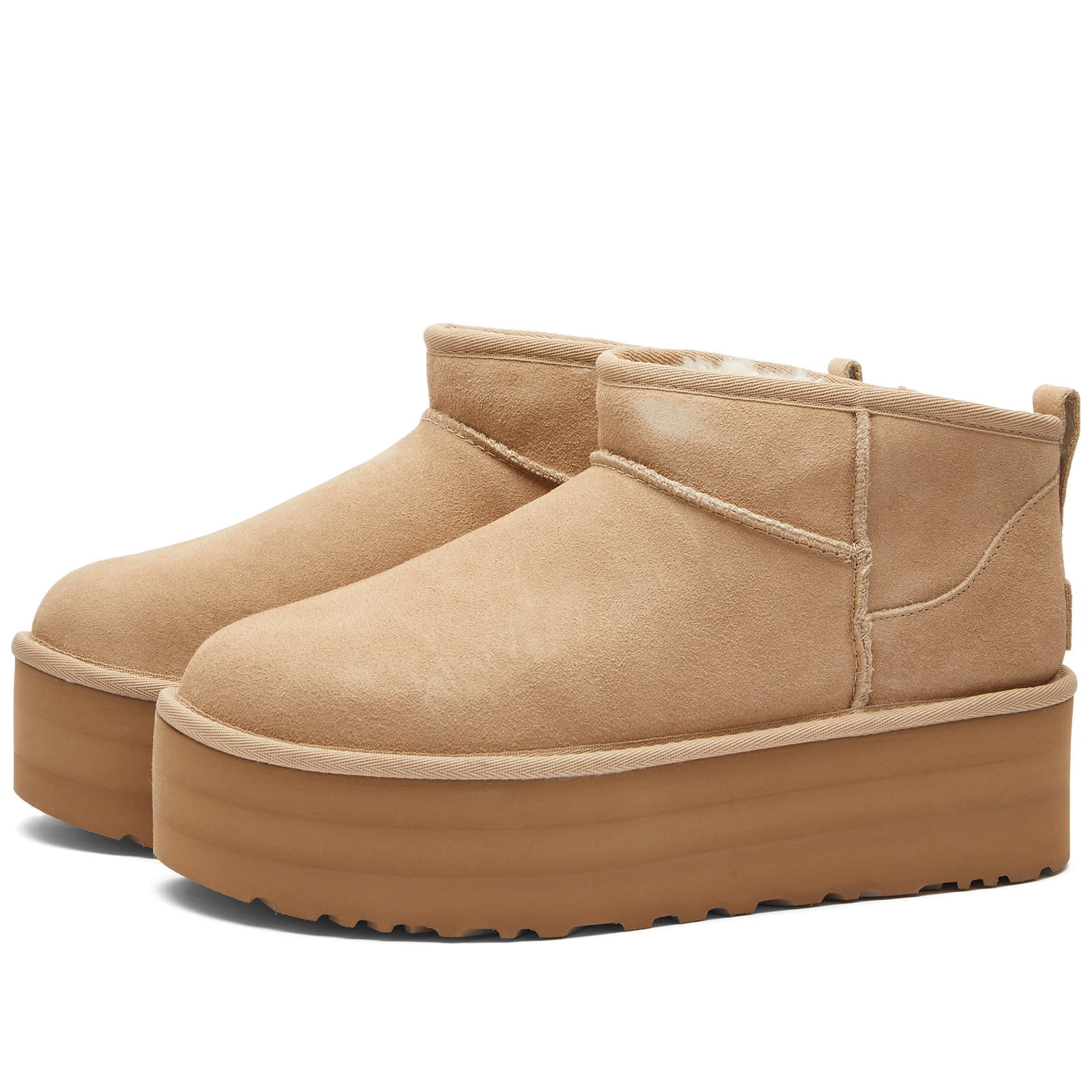Women's Classic Ultra Mini Platform Boot in Sand, Size UK 6 