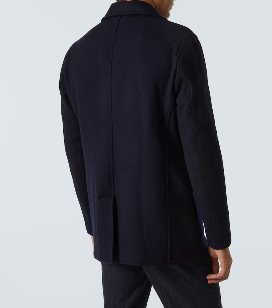 Double-breasted peacoat