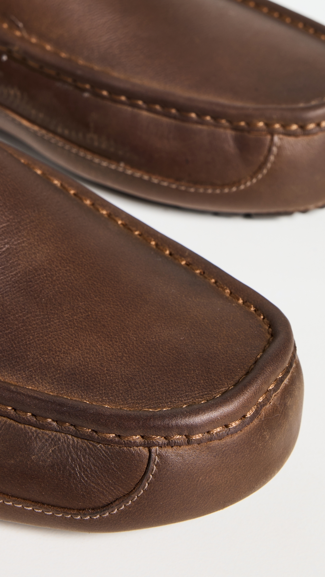 Ascot Leather Slippers Tan