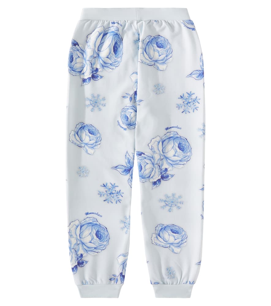 Floral cotton-blend sweatpants